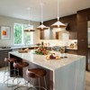 LLHZSY 15" Modern Industiral Dome Pendant Chandelier for Kitchen Island- Black/ White - 4 of 4