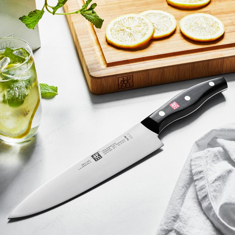 ZWILLING TWIN Signature 8-inch German Chef Knife, Kitchen Knife, Stainless Steel Knife, Black, 3 of 4