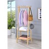 59" Tall Standing Garment / Coat Rack, Natural - 3 of 4