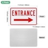 Unique Bargains Aluminum Reflective Rust-Free Waterproof Right Arrow Entrance Signs 2 Pcs - 2 of 4