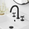 8 in. Widespread Double-Handle High-Arc Bathroom Faucet in Matte Black - 4 of 4