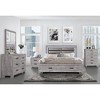 Vynxaria Farmhouse Style Light Gray 2-Drawer Nightstand, Paper Finish, Spacious Storage, MDF/Plywood/Solid Wood Build - 3 of 4