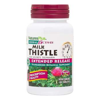 Nature's Plus Milk Thistle Extract 500mg Time Release 30 Sustained Release Tablet