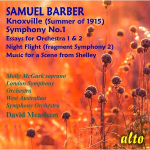 Molly McGurk - Samuel Barber: Symphony No. 1/ Essays Nos. 1 & 2 / Night Flight (CD) - 1 of 1