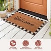 Folkulture Welcome Door Mat | (16 x 28) Welcome Matt or Checkered Doormat for Home Entrance | Durable & Anti Slip Coir Mats - 3 of 4