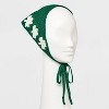 St. Patrick's Day Crochet Clover Hair Scarf - Green/White - 2 of 4