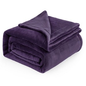 Cozy Comfort by Bedsure | Flannel Blanket Solid 260GSM Soft Fuzzy Plush Bed Blanket - 1 of 4