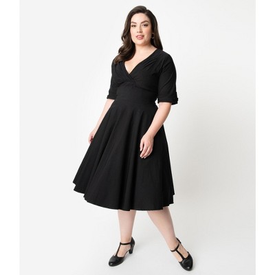 Unique Vintage Women's Plus Delores Swing Dress