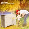 VINGLI Solid Wood Dresser Unfinished for Color DIY, Natural Real Wood Dresser 6 Drawer for Bedroom - 4 of 4