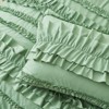 FIONECA Handcrafted Ruffled Ruching Bedding Set Elegant Romantic Farmhouse Neutral Tone - 3 of 4