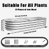 Rbied Silver Rust-Resistant Metal Outdoor Garden Bed Planter Box for Vegetables Flowers Herb - 2 of 4