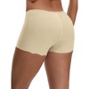 INSPIRE CHIC Women's Seamless Ice Silk Lace Trim Slip Shorts for Under Dresses Lightweight Elastic Boyshorts - 2 of 4