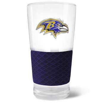 NFL Baltimore Ravens 22oz Pilsner Glass with Silicone Grip