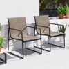 Tangkula Patio Chairs Set of 2/4, Outdoor Furniture Chairs w/ Ergonomic Backrest - 4 of 4