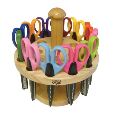 Art & Scissor Caddy with 24 Pointed Tip Kids Scissors