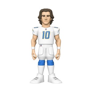 Funko LA Chargers NFL Funko Gold 5 Inch Vinyl Figure | Justin Herbert CHASE - 1 of 4