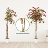 Whizmax Artificial Bougainvillea Tree, Tall Potted Fake Bougainvillea Trees, Faux Tree with Wood Trunk and Pink Flowers for Outdoor Indoor - 4 of 4