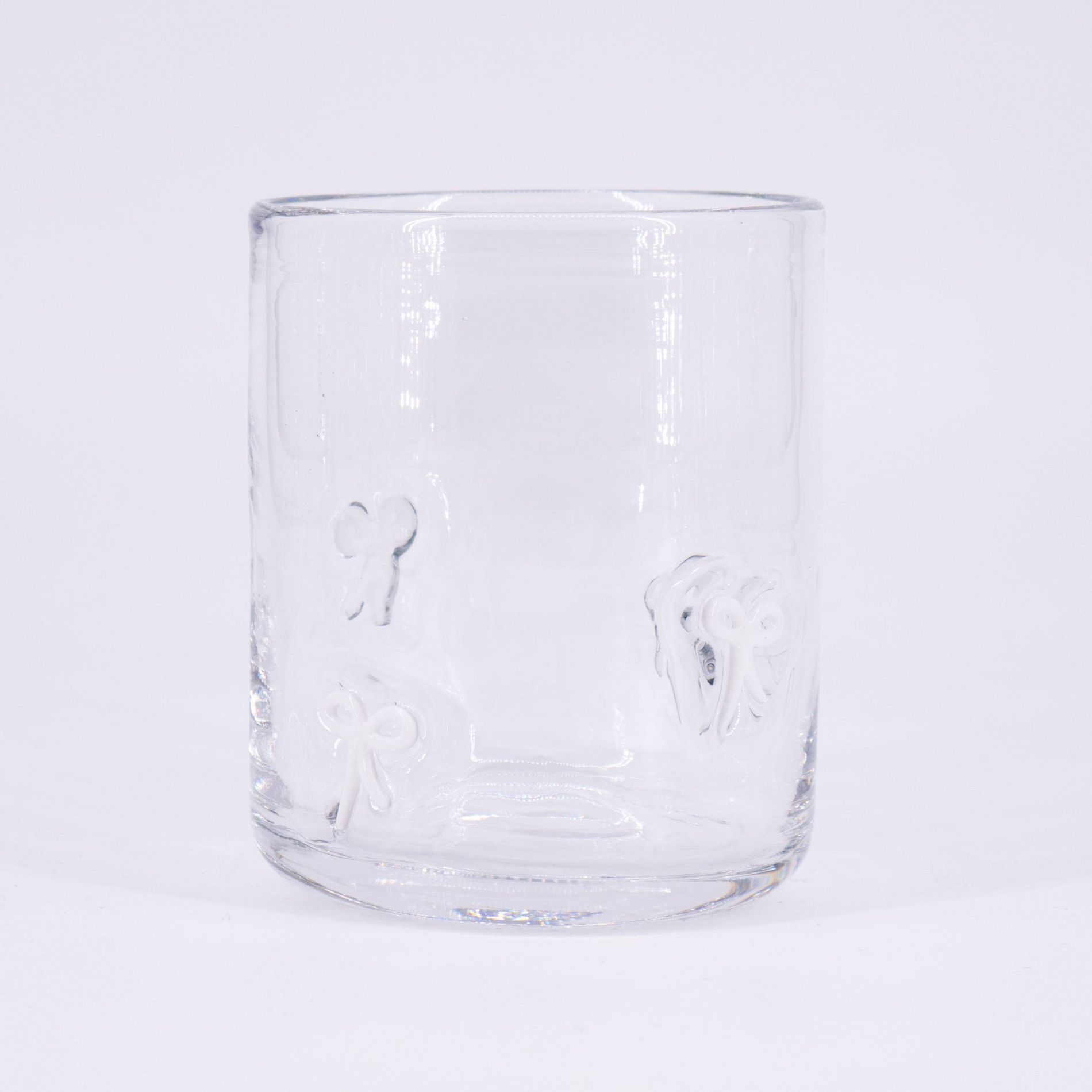 Madison Home 16 fl oz Icon Glass Tumbler White Bows