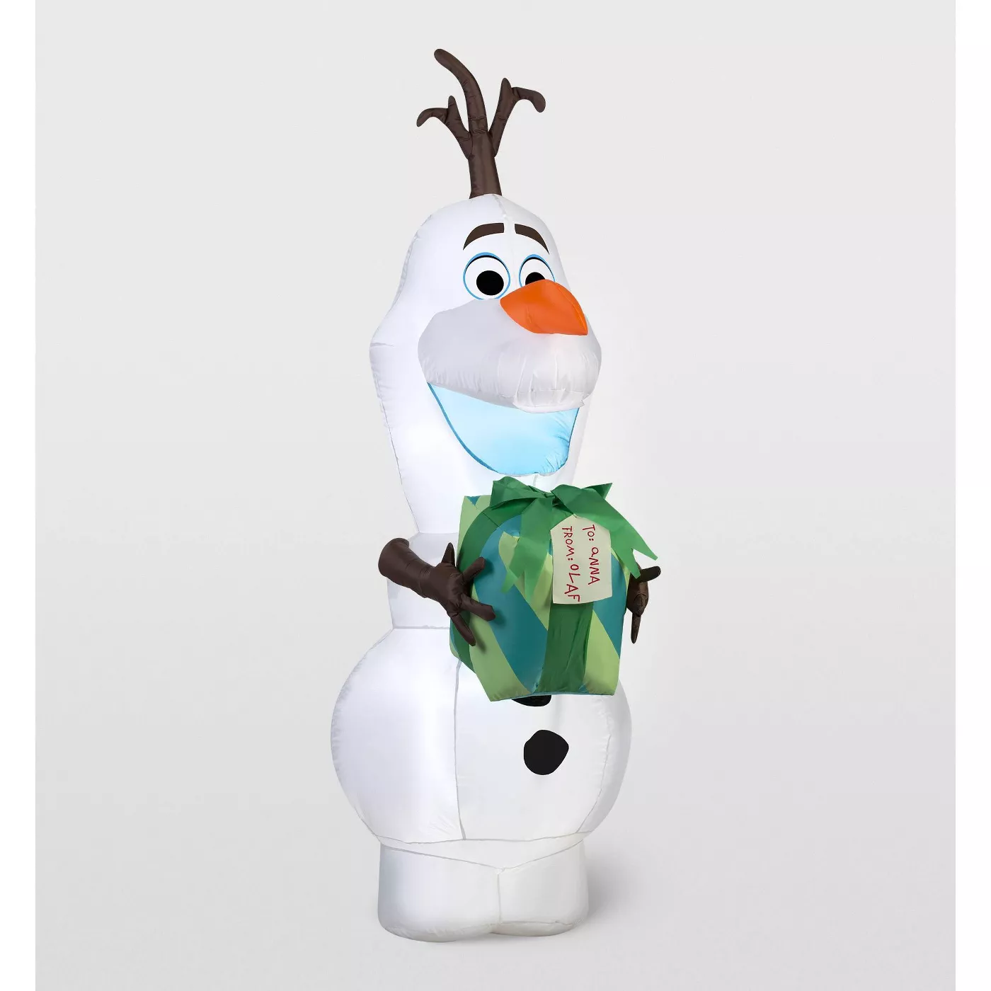 Disney Frozen Olaf with Gift Inflatable Holiday Decoration - image 1 of 2