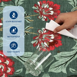 Washable Floral Rug, Soft Non-Slip, Low Pile, Stain Resistant—Ideal for Living Room, Bedroom, Dining, Office - 1 of 4