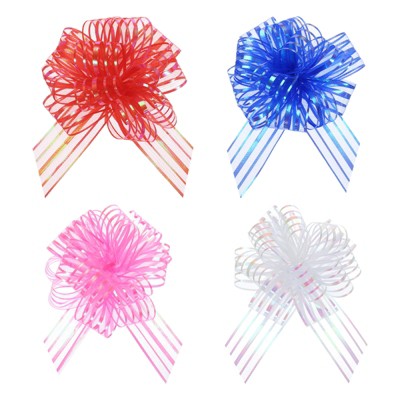 blue, pink, red, white