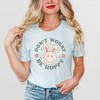 Simply Sage Market Women's Be Hoppy Smiley Bunny Short Sleeve Graphic Tee - 2 of 2
