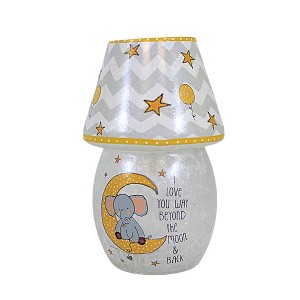 Stony Creek 5.5 Inch Moon & Stars Lit Votive W Shade New Baby Gift Nursery Novelty Sculpture Lights - 1 of 3