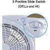 Optimus F-1022 10" Electric Fan, White - 3 of 4
