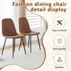 5 Piece Dining Set Splicing Round Dining Table Set Kitchen Table Set with 4 Dining Chairs&Double-layer Storage Table-ModernLuxe - 3 of 4