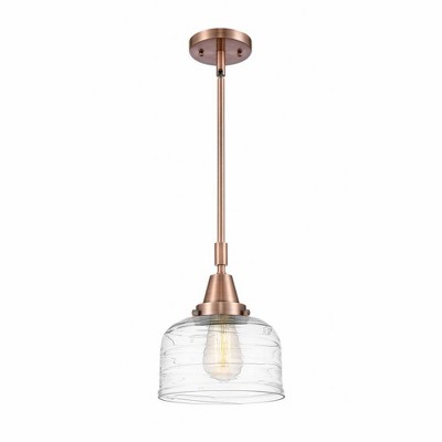 Bell - 1 Light Stem Hung Mini Pendant In Industrial Style-11.13 Inches Tall and 8 Inches Wide