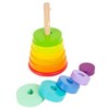 Small foot wooden toys Large Stacking Rainbow Tower 12+ months - 3 of 4