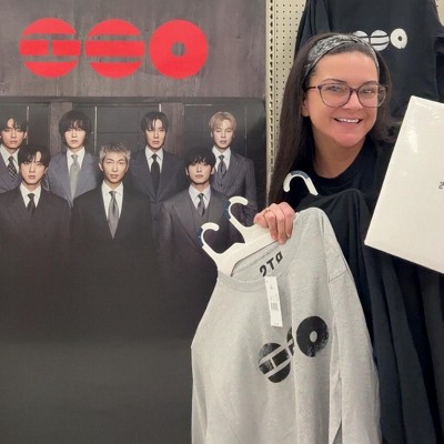 BTS Long Sleeve T-Shirt - Gray XS (Target Exclusive) : Target