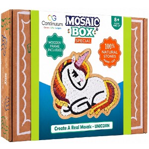Continuum Games: Mosaic Box Unicorn Sleeping DIY Stone Craft Kit : Target
