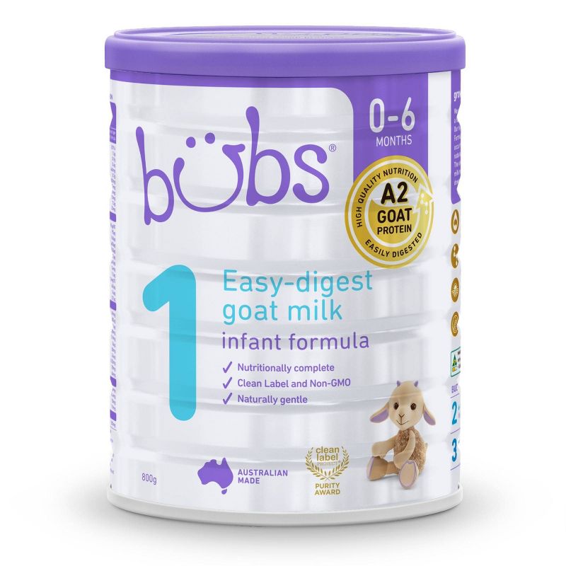 Bubs Stage 1 Goat Milk Based Powder Infant Formula - 28.2oz, 1 of 6