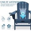 Hyleory Premium Patio Accent Chair with 3-Level Adjustable Backrest & Retractable Ottoman - Durable HDPE Outdoor Lounge Seat - 4 of 4