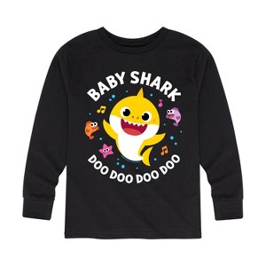 Boys' - Baby Shark - Baby Shark Doo Doo Doo Doo Long Sleeve Graphic T-Shirt - 1 of 4