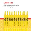 School Smart Tank Style Highlighters, Chisel Tip, Yellow, Pack of 20 - 4 of 4