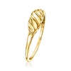 Pure Collection by Ross-Simons 14kt Yellow Gold Wave Ring - 3 of 4