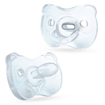 Medela Baby Soft Silicone Pacifier - Blue/Transparent 6-18 Months 2pk