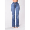 Women's Bootcut Bell Bottom Jeans High Waisted Stretch Slimming Jeans - 3 of 4