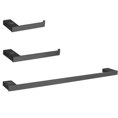 Elegant Lighting Sofia 3-Piece Bathroom Hardware Set in Matte Black