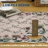 Acekool Floral Runners,Kitchen Runner Rug Ultra-Thin, Non-Slip Hallway Rug Stain Resistant Boho Low-Pile Carpet for ‎Bathroom Bedroom - 4 of 4