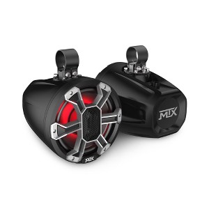 MTX PS8C-BP Powersports 8" All-Weather Speaker Pod w/ RGB LED, 150W RMS 4Ω Black - 1 of 4