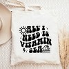 City Creek Prints Vitamin Sea Canvas Tote Bag - 15x16 - Natural - 2 of 2