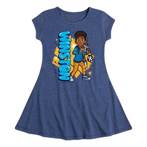 Girls' - Karma's World - Winston Fit & Flair Cap Sleeve Dress - 1 of 3