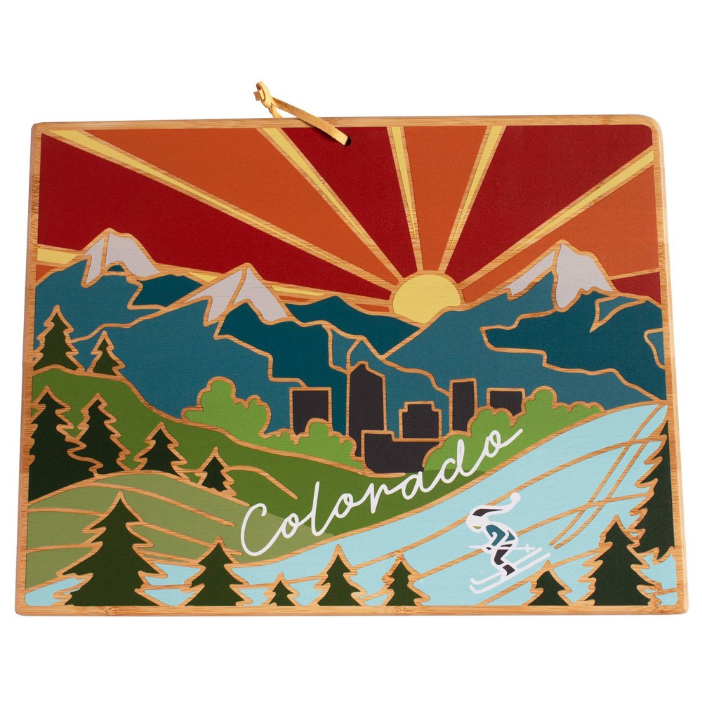 Totally Bamboo Colorado Summer Stokes Cutting Board