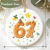 Lomsoe Santa Says 67 Gifts Christmas Ornament 2025 for Women Men Friends Six Seven Ornaments Gifts for Christmas Tree Christmas Decor Christmas Gift - 3 of 4