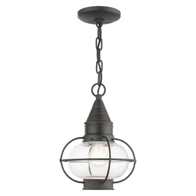 Livex Lighting Newburyport 1 - Light Pendant in  Charcoal