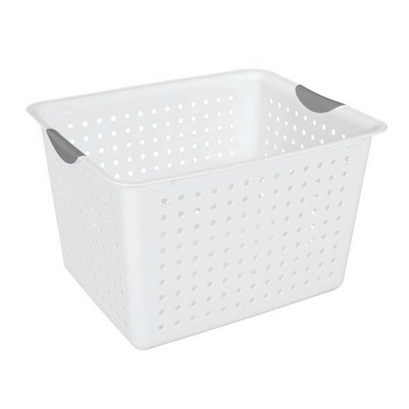 Sterilite Deep Ultra Plastic Storage Bin Organizer Basket w/ Handles, 3 of 8