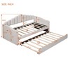 NicBex Twin Size Daybed with Storage Morden Daybed with Trundle, Unique Headboard, Storage Pockets and USB Charging for Bedrooms - 2 of 4